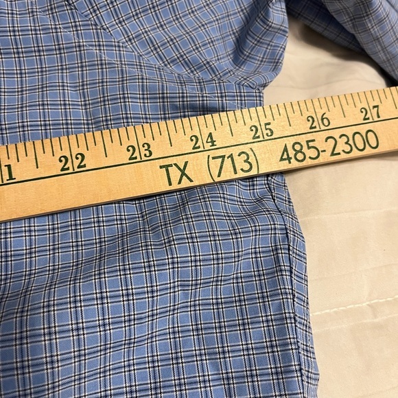 RALPH LAUREN Non Iron DRESS SHIRT Blue Plaid MENS SIZE 16 1/2 34/35 - Picture 3 of 5